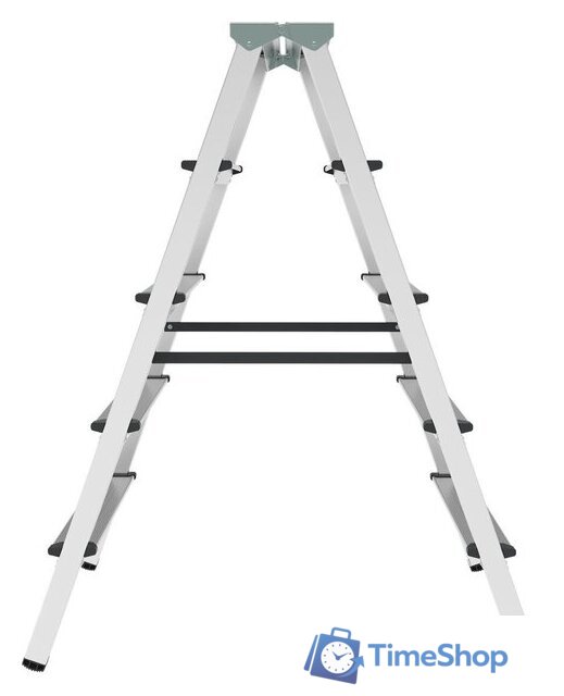Лестница-стремянка Новая высота NV 112 алюминиевая двухсторонняя 2x5 ступеней - Изображение №4 — Интернет-магазин Time-Shop