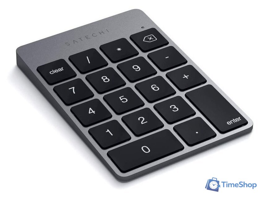 Цифровой блок Satechi Aluminum Slim Rechargeable Bluetooth Keypad (серый космос) - Изображение №7 — Интернет-магазин Time-Shop