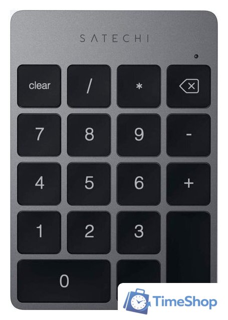 Цифровой блок Satechi Aluminum Slim Rechargeable Bluetooth Keypad (серый космос) - Изображение №1 — Интернет-магазин Time-Shop