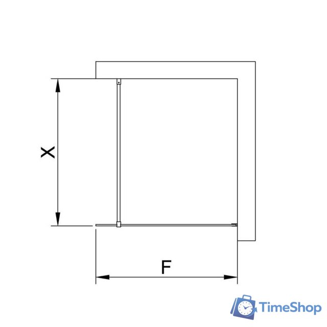 Душевая стенка RGW WA-002 35100208-11 80 (хром/прозрачное стекло) - Изображение №2 — Интернет-магазин Time-Shop