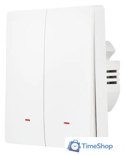Выключатель Hommyn zigbee 2 клавиши SWZBNN02W (без нейтрали) - Изображение №2 — Интернет-магазин Time-Shop