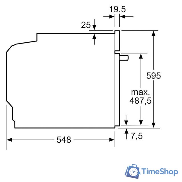 Электрический духовой шкаф Bosch Serie 2 HBA571BB4 - Изображение №7 — Интернет-магазин Time-Shop