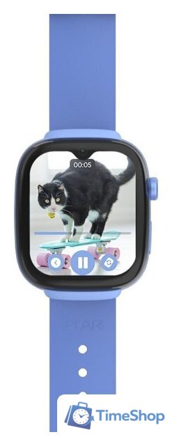 Детские умные часы Elari KidGram 4G (синий) - Изображение №4 — Интернет-магазин Time-Shop