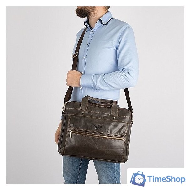 Сумка Poshete 253-6547-29-BRW (коричневый) - Изображение №2 — Интернет-магазин Time-Shop