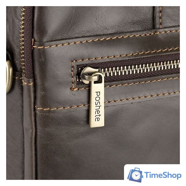 Сумка Poshete 253-6547-29-BRW (коричневый) - Изображение №5 — Интернет-магазин Time-Shop