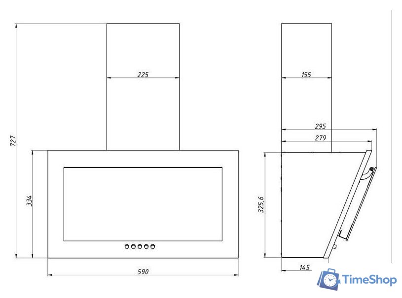 Кухонная вытяжка Elikor Коралл 60П-430-К3Д 266400 (белый/белое стекло) - Изображение №12 — Интернет-магазин Time-Shop