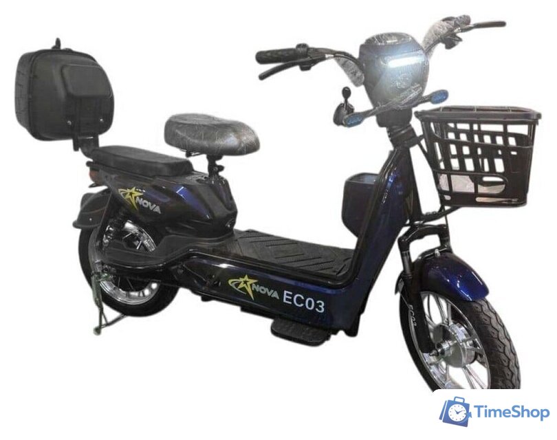 Электроскутер NOVA EC03 (синий, без цепи) - Изображение №1 — Интернет-магазин Time-Shop