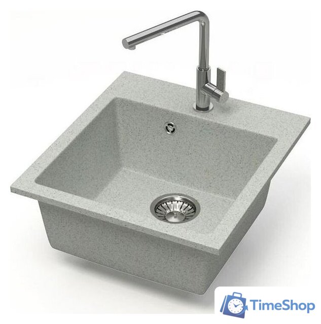 Кухонная мойка MARRBAXX Карельский камень модель 38/Q10 (серый/светло-серый) - Изображение №2 — Интернет-магазин Time-Shop