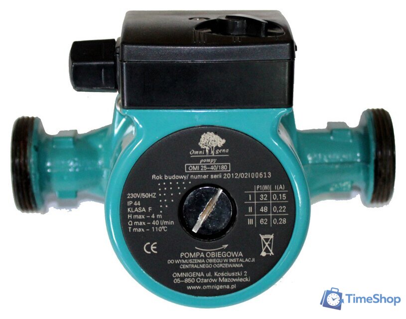 Циркуляционный насос OMNIGENA OMIS 25-40/130 - Изображение №1 — Интернет-магазин Time-Shop