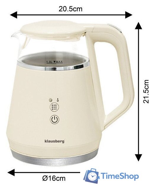 Электрический чайник Klausberg KB-7893 - Изображение №17 — Интернет-магазин Time-Shop