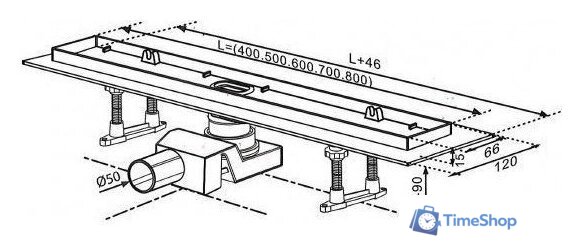 Трап/канал Tim Zst.1121.5002 - Изображение №6 — Интернет-магазин Time-Shop