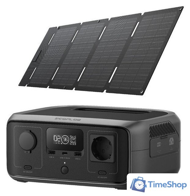Портативная зарядная станция EcoFlow River 3 UPS Solar Kit - Изображение №1 — Интернет-магазин Time-Shop