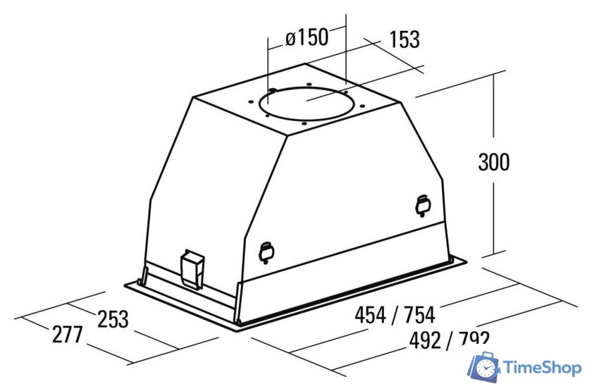 Кухонная вытяжка CATA GC Dual A 75 XGBK/D 02131208 - Изображение №2 — Интернет-магазин Time-Shop