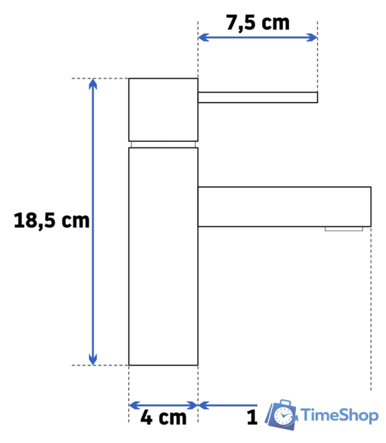 Смеситель Rea Tess REA-B8881 (черный) - Изображение №4 — Интернет-магазин Time-Shop