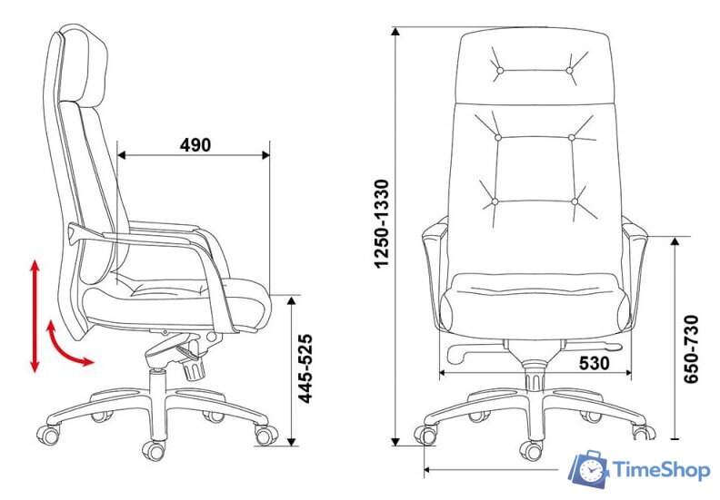 Офисное кресло Бюрократ DAO (белый) - Изображение №6 — Интернет-магазин Time-Shop