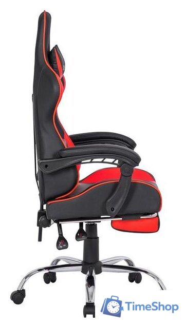 Игровое (геймерское) кресло Defender Pilot (черный/красный) - Изображение №4 — Интернет-магазин Time-Shop