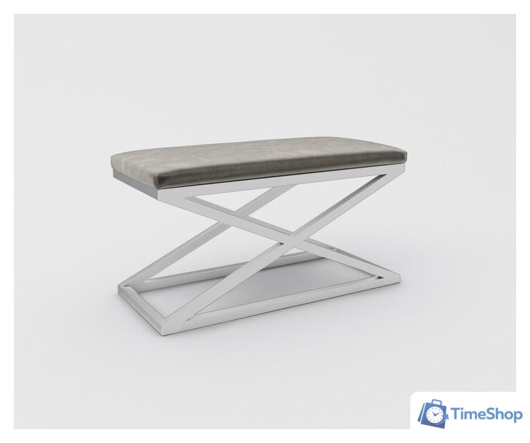 Банкетка Hype Mebel Трингл (белый/серый) - Изображение №1 — Интернет-магазин Time-Shop