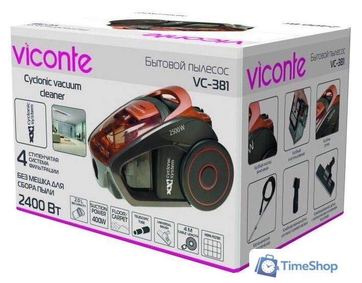 Пылесос Viconte VC-381 - Изображение №2 — Интернет-магазин Time-Shop