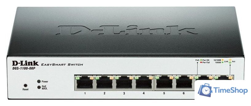 Управляемый коммутатор 2-го уровня D-Link DGS-1100-08PLV2/A1A - Изображение №1 — Интернет-магазин Time-Shop