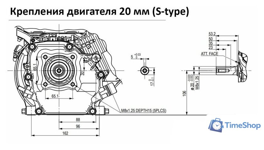 Бензиновый двигатель Lifan 170F-L - Изображение №5 — Интернет-магазин Time-Shop