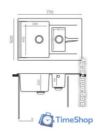 Кухонная мойка Polygran Brig 770 (кремовый) - Изображение №3 — Интернет-магазин Time-Shop