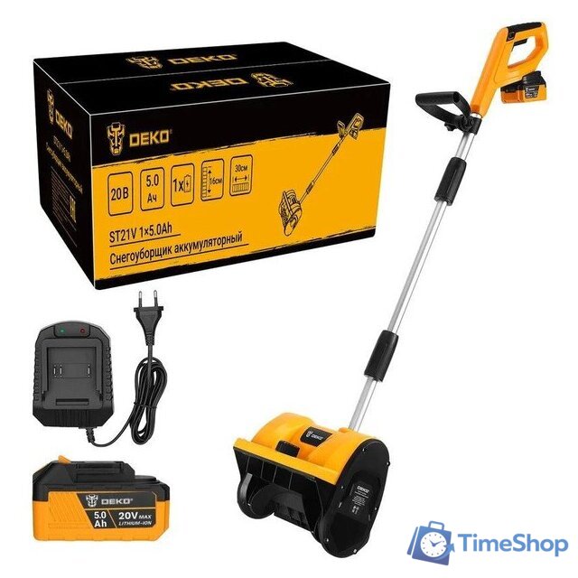 Снегоуборщик Deko ST21V 085-4443 (с 1-им АКБ) - Изображение №1 — Интернет-магазин Time-Shop