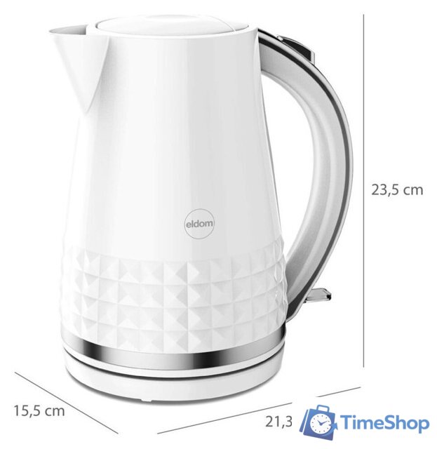 Электрический чайник Eldom C270 Nelo (белый) - Изображение №9 — Интернет-магазин Time-Shop