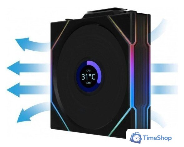 Комплект вентиляторов для корпуса с контроллером Lian Li Uni Fan TL 120 Wireless Reverse 12RTLLCD1W3B G99.12RTLLCD1W3B.R0 - Изображение №4 — Интернет-магазин Time-Shop