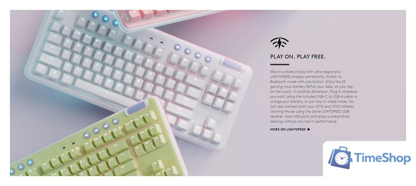 Клавиатура Logitech G715 Linear 920-010692 (нет кириллицы) - Изображение №3 — Интернет-магазин Time-Shop