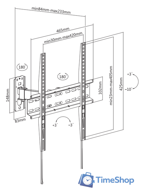 Кронштейн для телевизора Ultramounts UM878 - Изображение №2 — Интернет-магазин Time-Shop