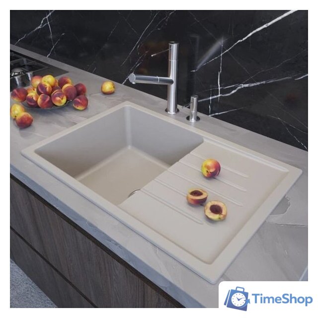 Кухонная мойка Mixline ML-GM19 551986 (белый) - Изображение №4 — Интернет-магазин Time-Shop