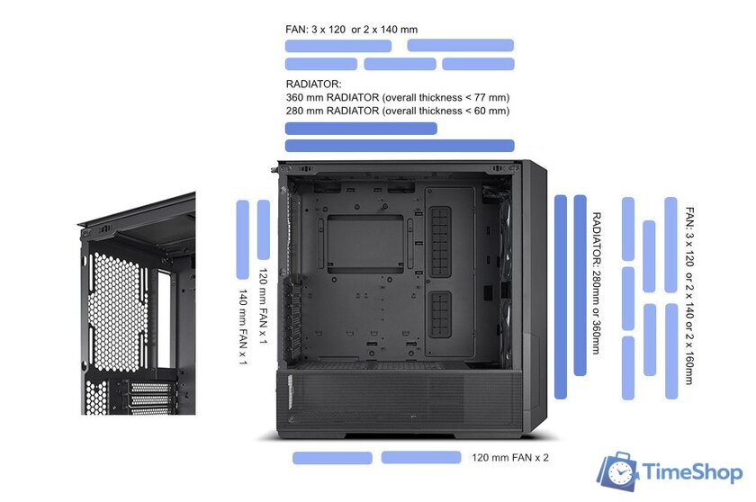 Корпус Lian Li Lancool 216 G99.LAN216X.10R - Изображение №8 — Интернет-магазин Time-Shop