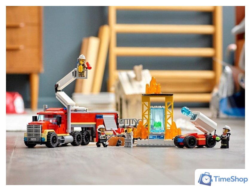 Конструктор LEGO City 60282 Команда пожарных - Изображение №13 — Интернет-магазин Time-Shop