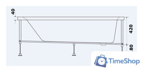 Ванна BAS Аякс 170x70 - Изображение №7 — Интернет-магазин Time-Shop