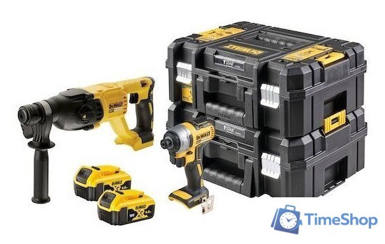  DeWalt DCK2023M2T (винтоверт, перфоратор, 2 АКБ, кейс) - Изображение №1 — Интернет-магазин Time-Shop