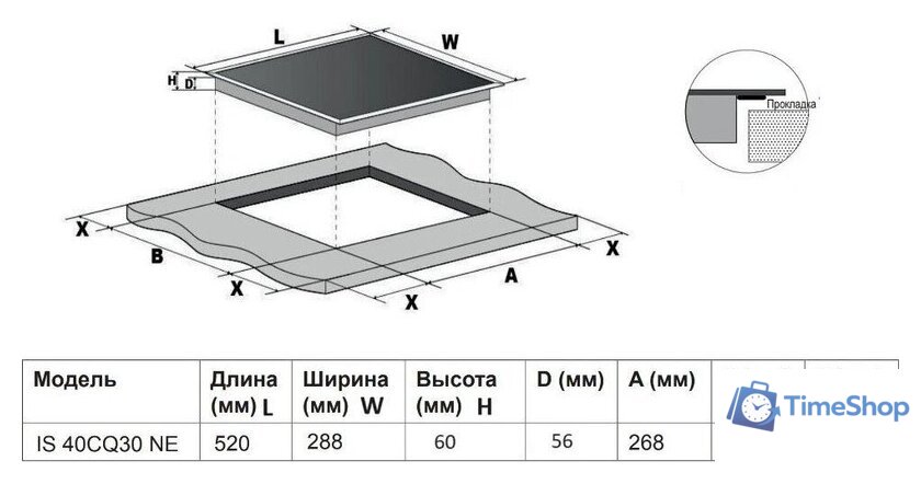 Варочная панель Indesit IS 40CQ30 NE - Изображение №6 — Интернет-магазин Time-Shop