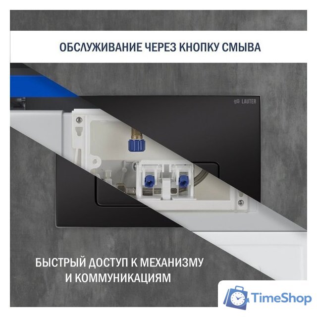 Инсталляция для унитаза Lauter 21901001 с кнопкой 219704F (черный) - Изображение №6 — Интернет-магазин Time-Shop