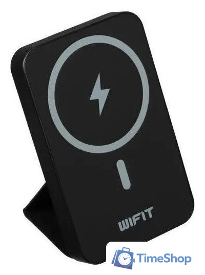 Внешний аккумулятор Wifit Wimag Magnetic Wireless Powerbank 5000mAh (черный) - Изображение №2 — Интернет-магазин Time-Shop