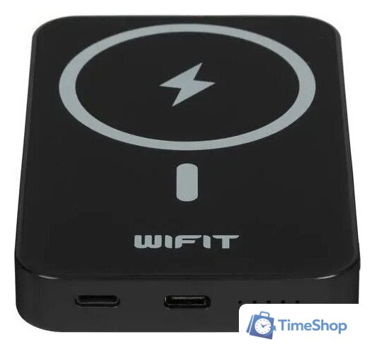 Внешний аккумулятор Wifit Wimag Magnetic Wireless Powerbank 5000mAh (черный) - Изображение №6 — Интернет-магазин Time-Shop