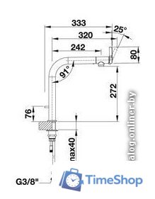 Смеситель Blanco Vonda Control (хром) - Изображение №2 — Интернет-магазин Time-Shop