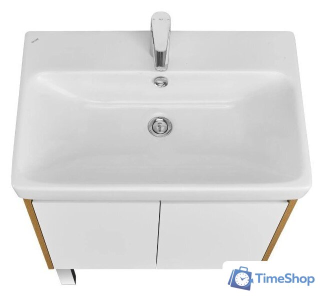  Акватон Тумба под умывальник Сканди Doors 70 1A278901SDZ90 (белый/дуб рустикальный) - Изображение №4 — Интернет-магазин Time-Shop