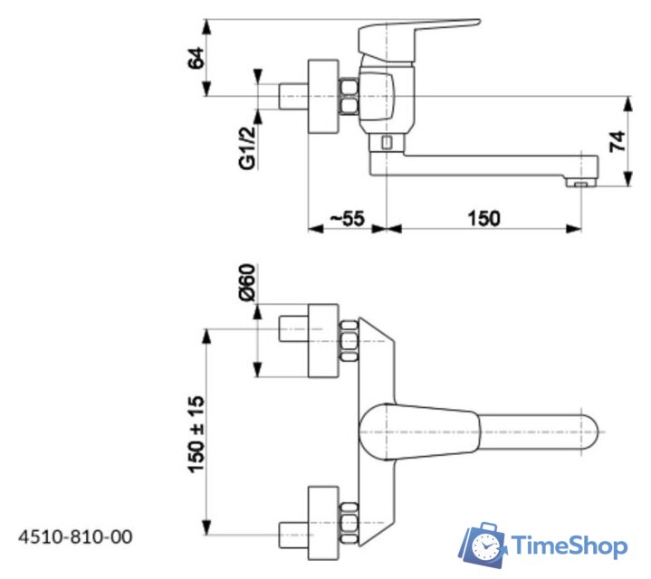 Смеситель KFA German 451081000 - Изображение №2 — Интернет-магазин Time-Shop