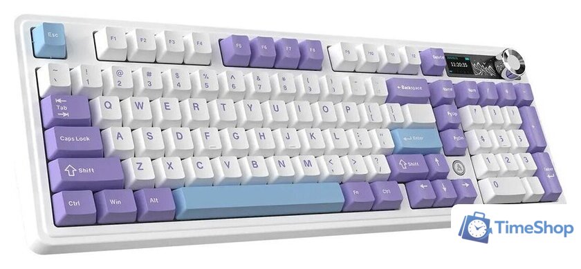 Клавиатура Ajazz AK980 V2 (фиолетовый/белый/синий, Ajazz Gift) - Изображение №4 — Интернет-магазин Time-Shop