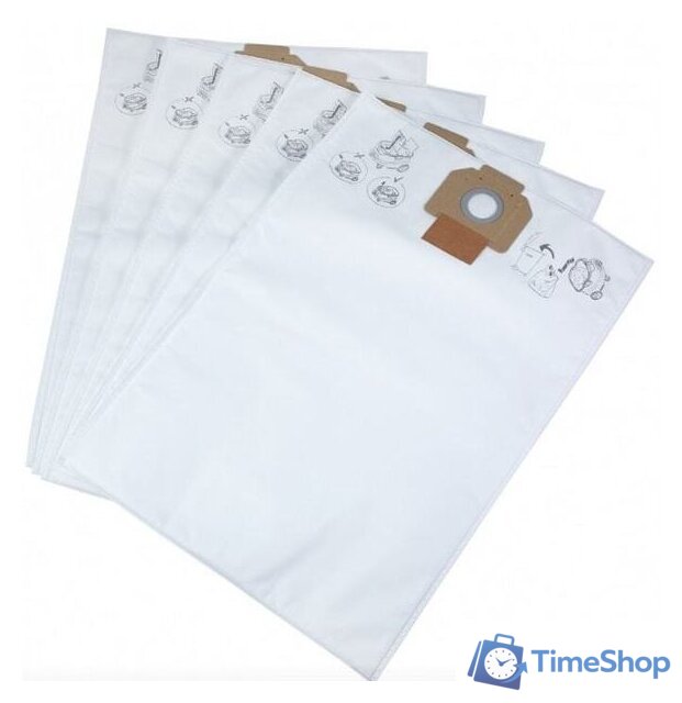 Комплект одноразовых мешков Milwaukee AS 30/42 5 шт 4932459689 - Изображение №1 — Интернет-магазин Time-Shop