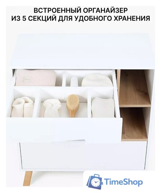 Детский комод Rant Lago Pro 800/4 (cloud white) - Изображение №2 — Интернет-магазин Time-Shop
