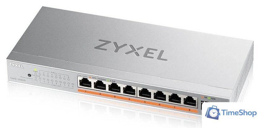 Неуправляемый коммутатор Zyxel XMG-108HP - Изображение №2 — Интернет-магазин Time-Shop
