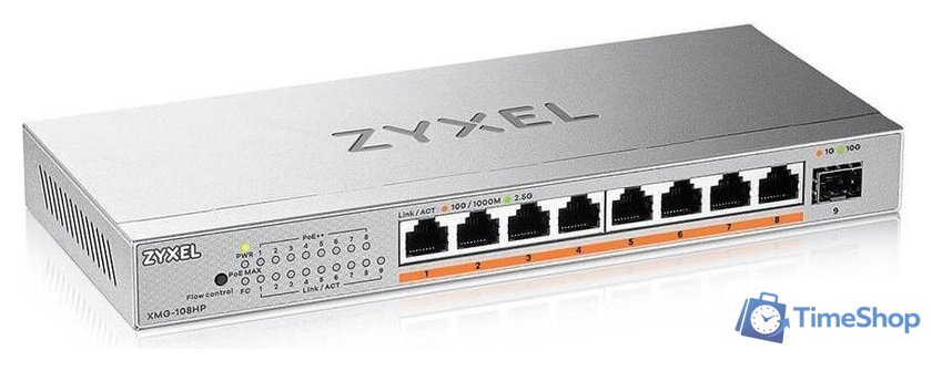 Неуправляемый коммутатор Zyxel XMG-108HP - Изображение №3 — Интернет-магазин Time-Shop
