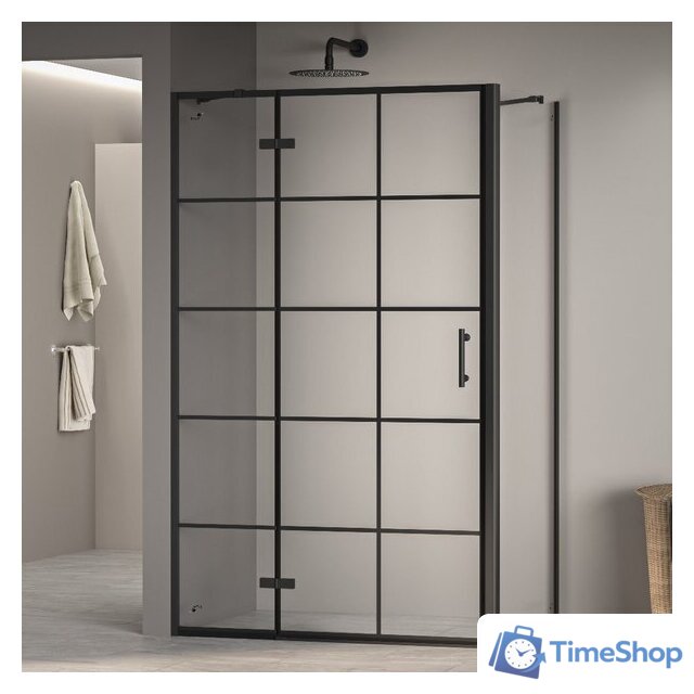 Душевой уголок RGW PA-77B L (PA-07B L + Z-050-2B + держатель O-204B) 41087727-084L 120x70 (черный/прозрачное стекло) - Изображение №1 — Интернет-магазин Time-Shop