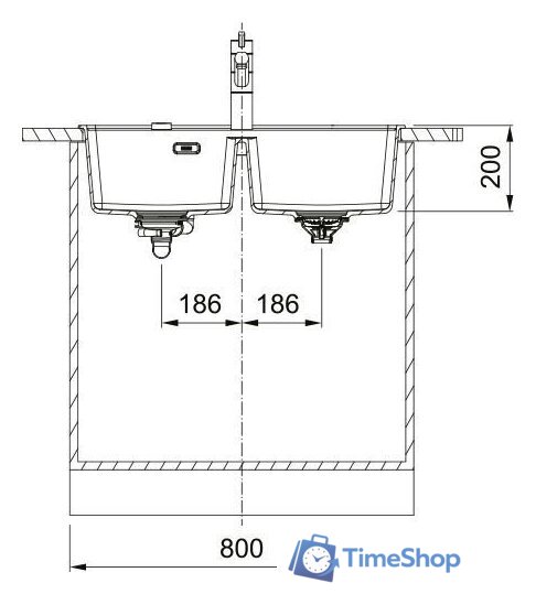Кухонная мойка Franke Maris MRG 620-35-35 114.0693.518 (матовый черный) - Изображение №4 — Интернет-магазин Time-Shop