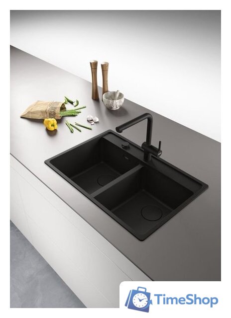 Кухонная мойка Franke Maris MRG 620-35-35 114.0693.518 (матовый черный) - Изображение №2 — Интернет-магазин Time-Shop